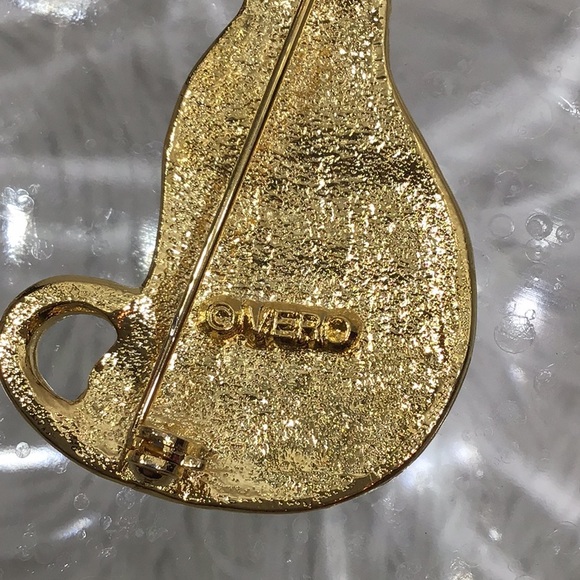 Vintage signed Vero black cat brooch pin - Picture 4 of 7